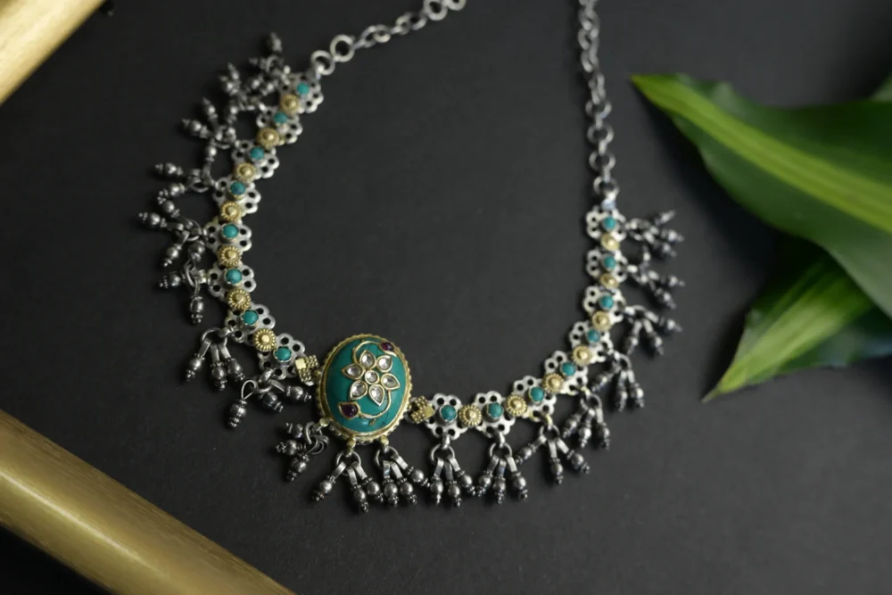 Firoza Ghungroo Necklace - Image 4