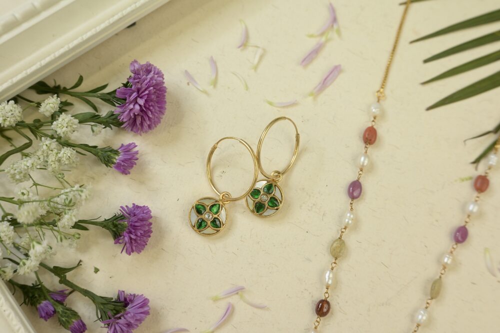 Mop and Kundan Hoops