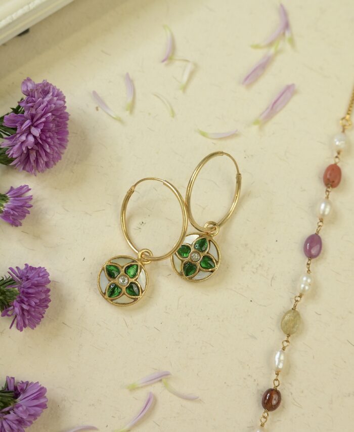 Mop and Kundan Hoops