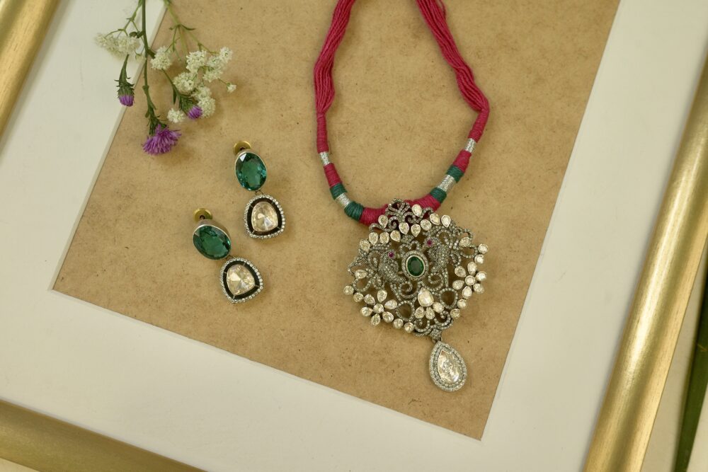2 Birds Hanging on a Thread Necklace - Image 2