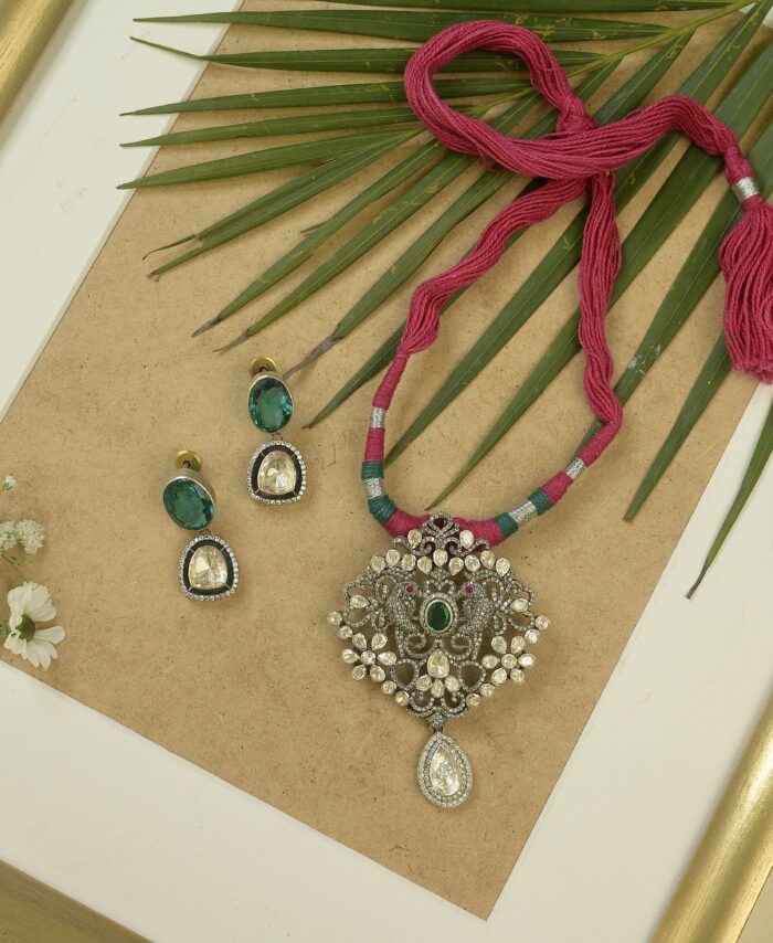 2 Birds Hanging on a Thread Necklace