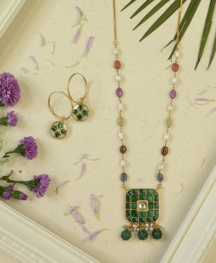 Green Kundan Necklace