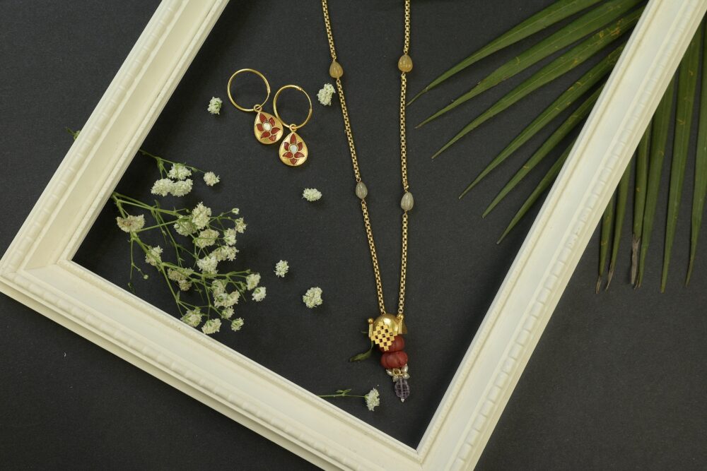Gold Robot Necklace
