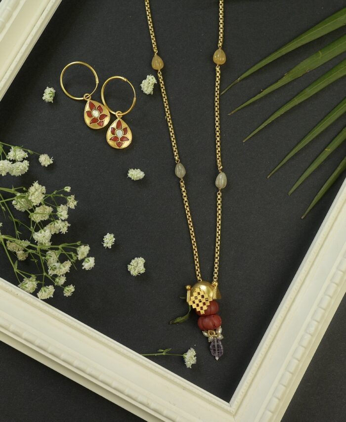 Gold Robot Necklace