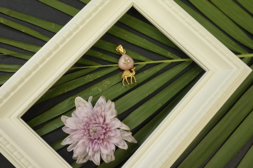 Small Pink Camel Pendant
