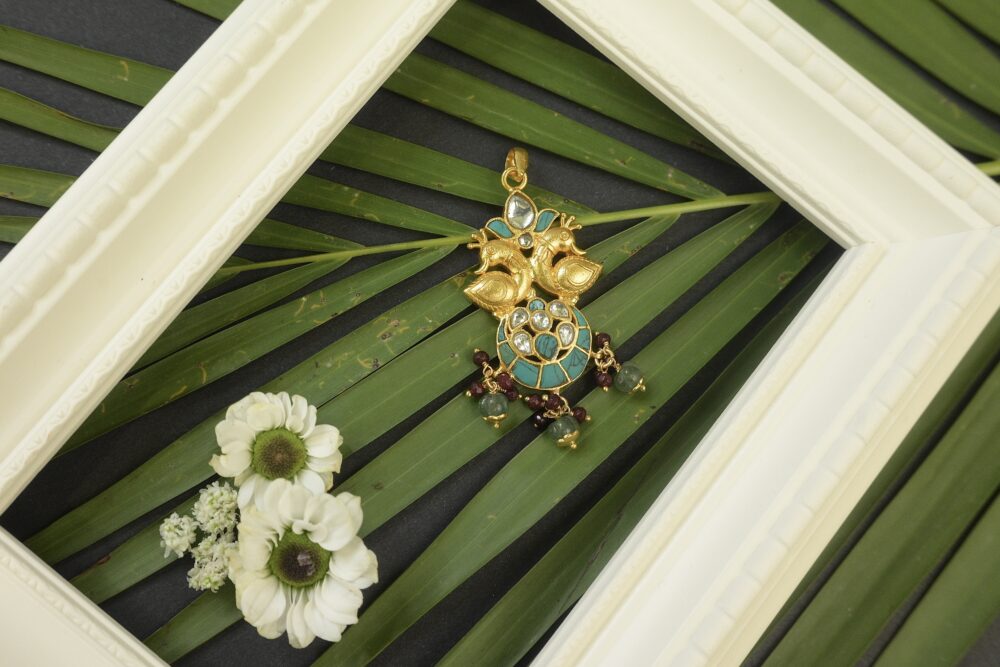 Gold Plated Chand Bali Pendant