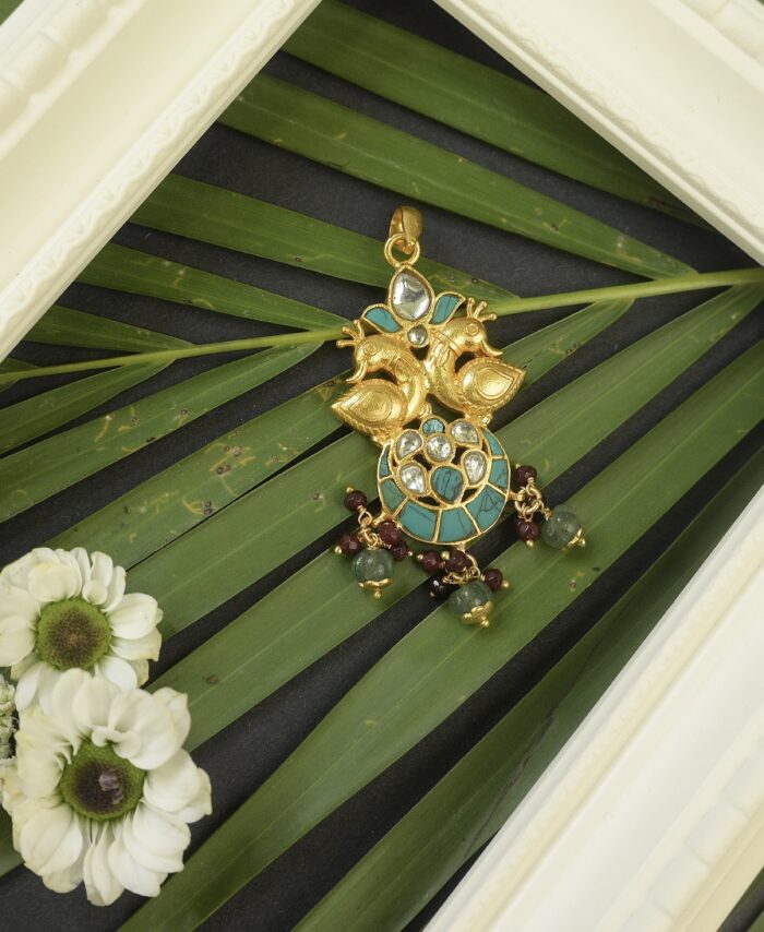 Gold Plated Chand Bali Pendant