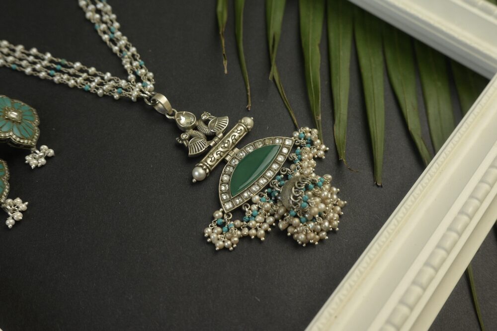 Firoza Jhumki Necklace - Image 2