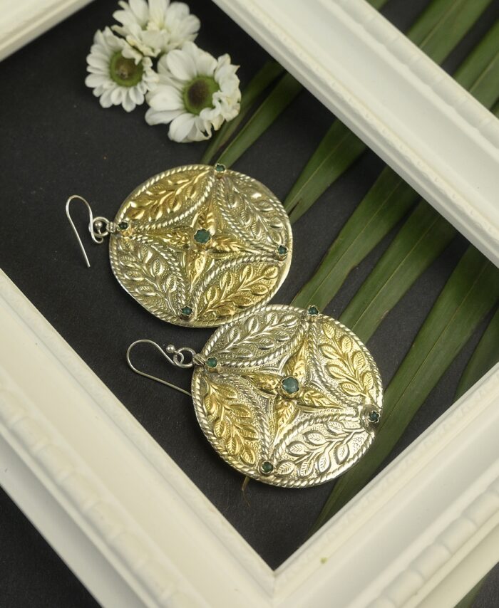 Two Tone Tribal Earrings